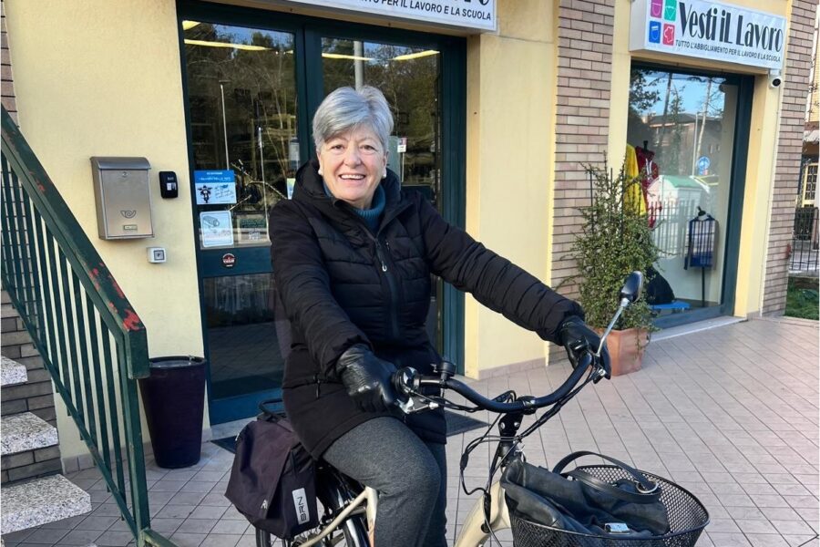 La signora del commercio di Pesaro si gode la pensione